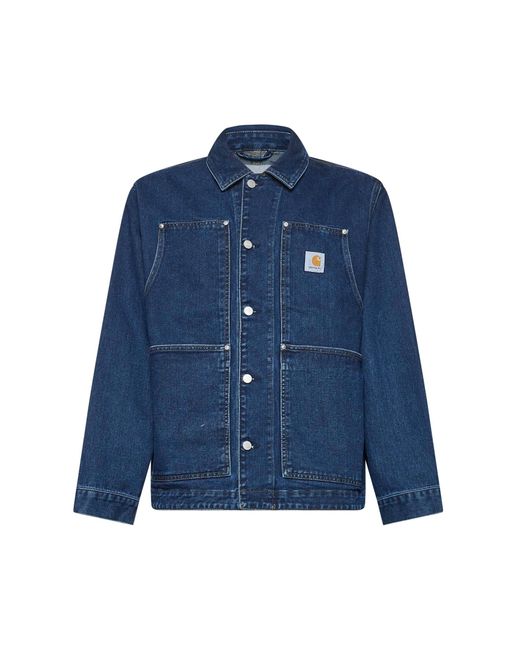 Carhartt Blue Denim Og Double Front Jacket for men