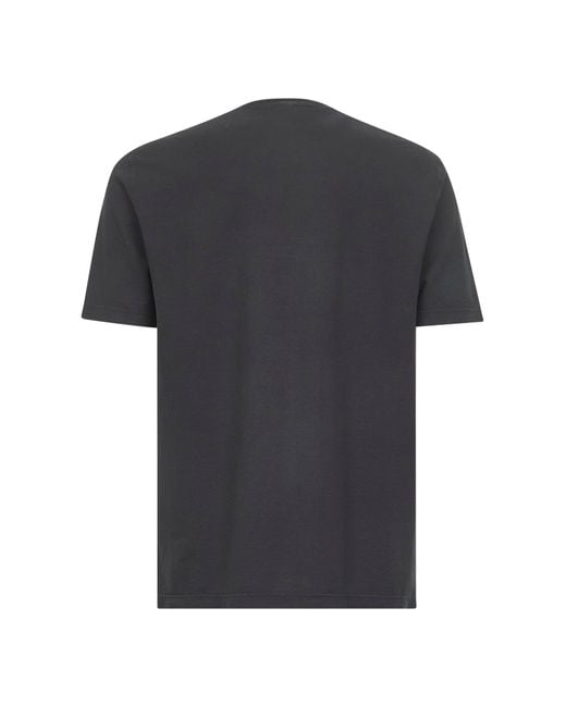D 40 Black Cotton Jersey Crewneck T-Shirt for men