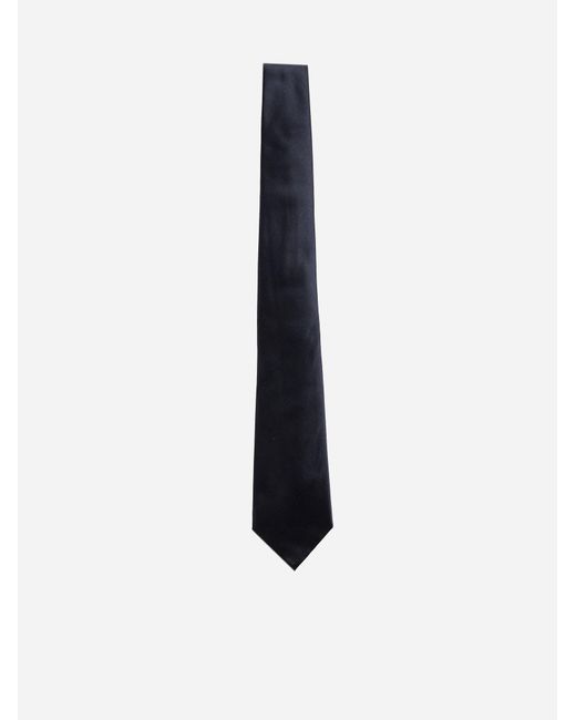 Giorgio Armani White Silk Tie for men