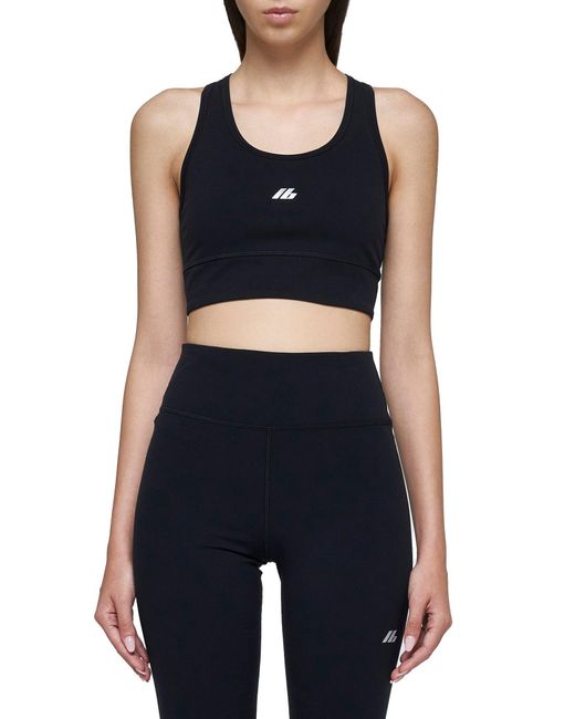 Top Sportivo Con Logo di Balenciaga in Black