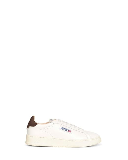 Autry White Leather Dallas Low Sneakers for men