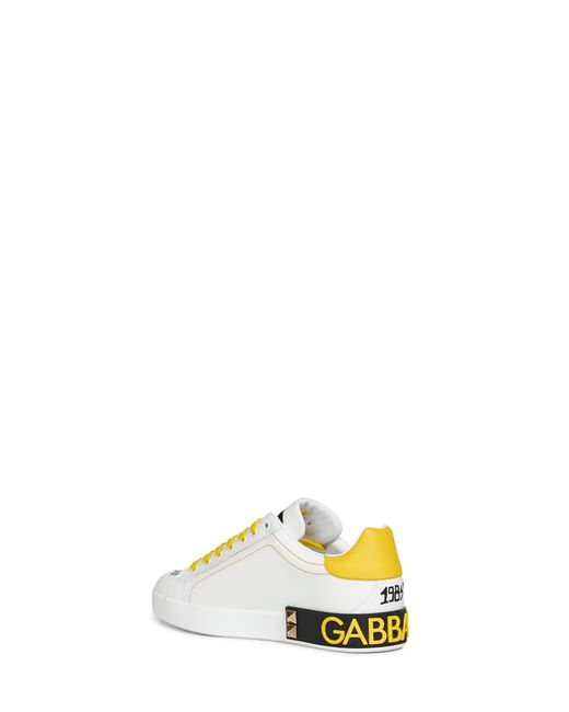 Dolce & Gabbana Multicolor Leather Portofino Sneakers for men