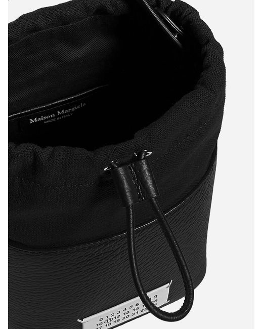 Maison Margiela Black 5ac Leather Mini Bucket Bag