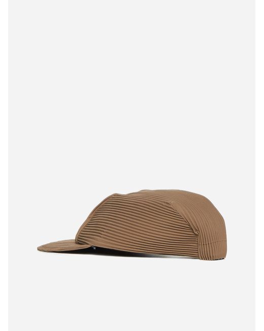 Homme Plissé Issey Miyake Natural Pleated Fabric Cap for men