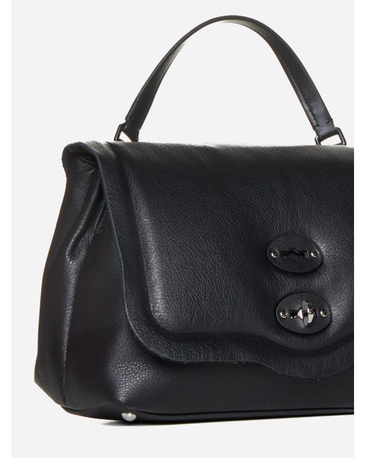 Zanellato Black Postina Piuma Pillow Leather Bag