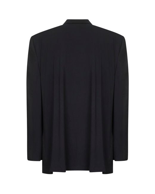 Balenciaga Black Wool Hybrid Tailored Blazer for men