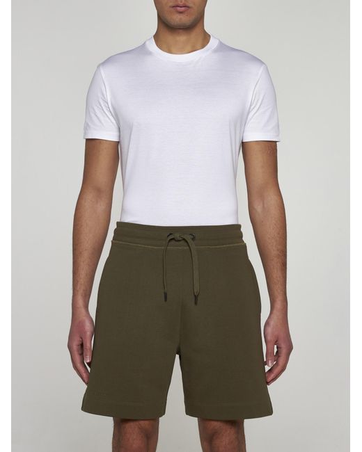 Canada Goose Green Huron Cotton Shorts for men