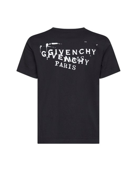 Givenchy Black Stamp Print T-Shirt