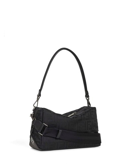 Fendi Black Lui Medium Squared Ff” Handbag <Br for men