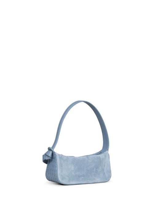 Bottega Veneta Blue Mineral Knot Shoulder Bag