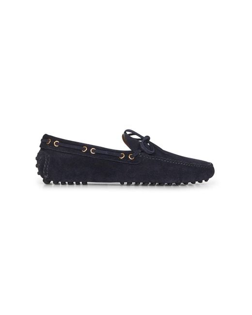Car Shoe Blue The Original Suede Driving Shoes for men