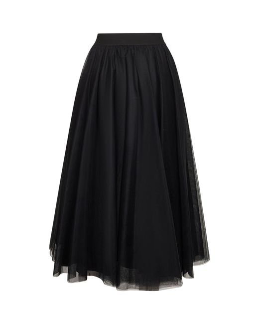 Gonna Lunga Ampia Gerby di Blanca Vita in Black