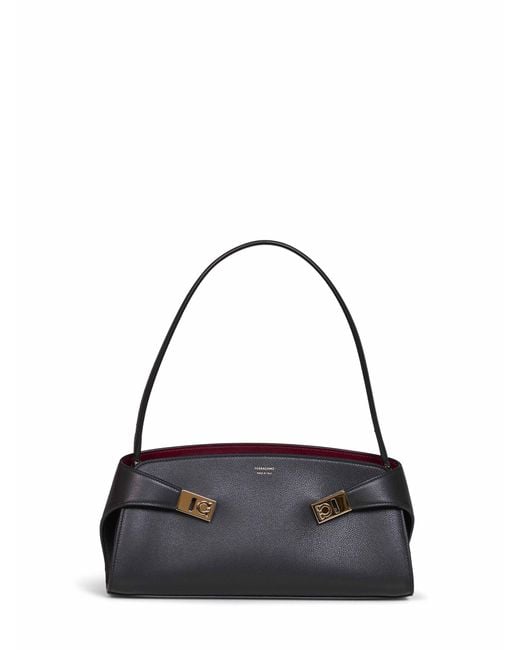Ferragamo Black Hug East-West Shoulder Bag