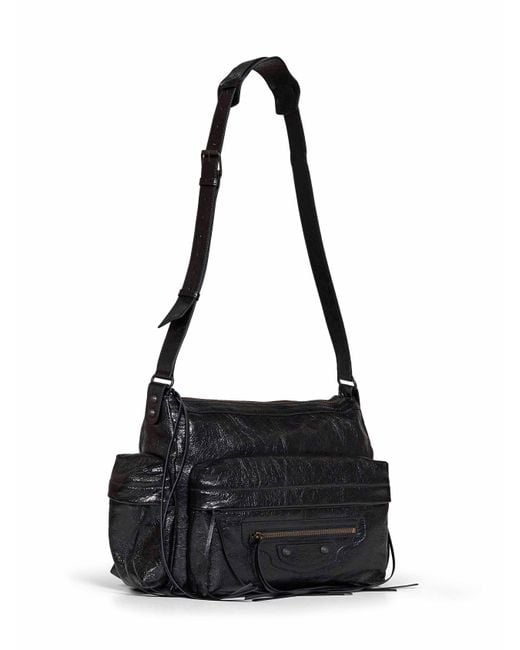 Balenciaga Black Le City Multipocket Crossbody Bag Medium for men