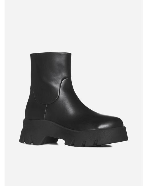 Gianvito Rossi Leather Ankle Boots in 