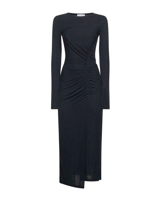 Isabel Marant Blue Draped Jersey Jelina Long Dress