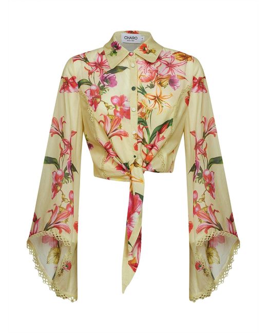 Charo Ruiz White Blouse Lei