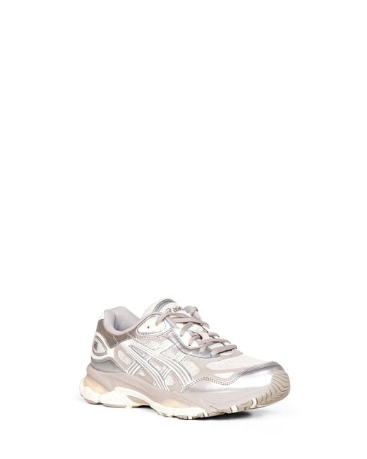 Asics White Smoke And Pure Gel-Nyc 2.0 Sneakers