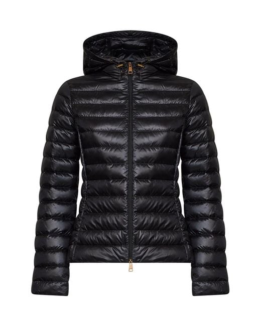 Moncler Black Igelhood Packable Short Hooded Down Jacket