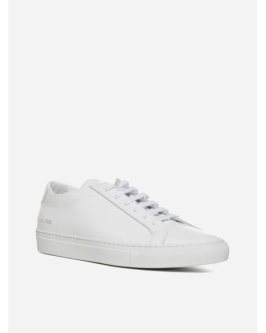 Common Projects White Original Achilles Low-top Leather Sneakers for men