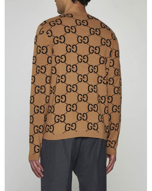 Gucci Brown GG Wool Sweater for men