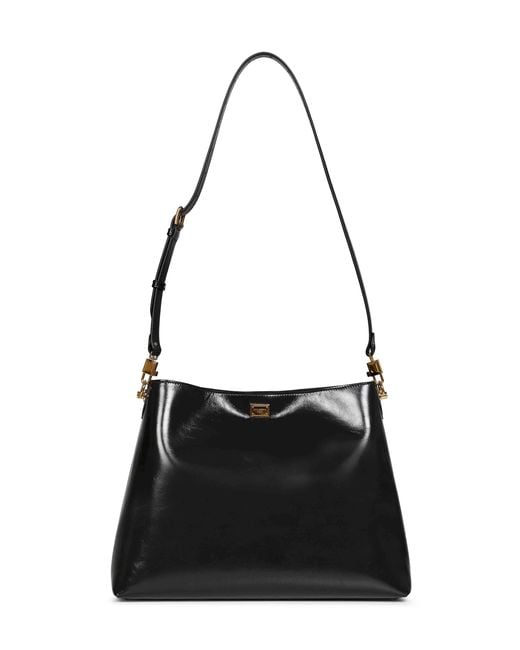 Dolce & Gabbana Black Vittoria Large Shoulder Bag