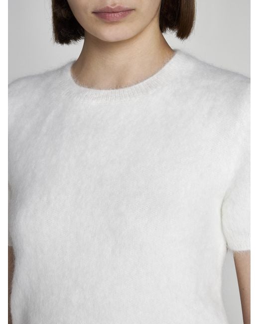 Short sleeve hotsell angora sweater