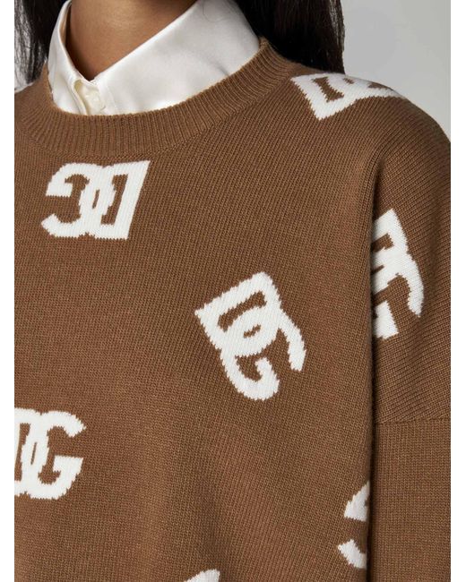 Dolce & Gabbana Brown Sweaters