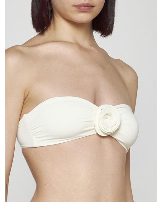 LaRevêche White Vesna 3d Roses Bikini