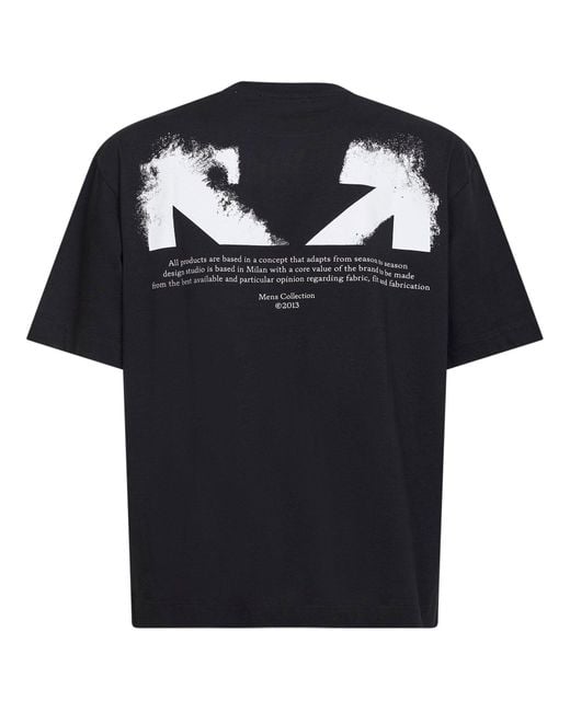 Off-White c/o Virgil Abloh Black Off Jersey Half Arrow Skate T-Shirt for men
