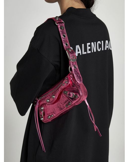 Balenciaga Pink Cagole Xs Leather Bag
