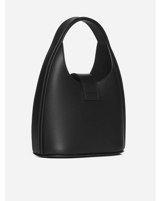Ferragamo Black Leather Hobo Mini Bag