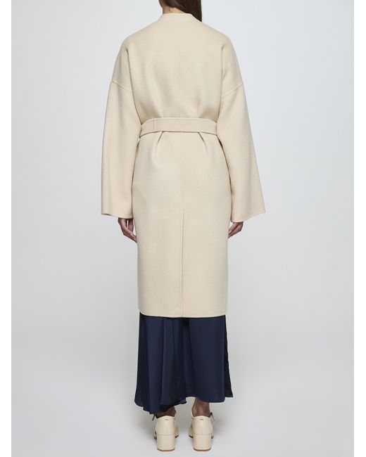 Weekend by Maxmara Natural Eris Belted Wool Coat