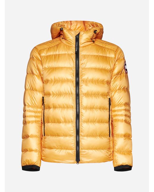 Canada Goose Yellow Crofton Quilted Nylon Down Jacket for men