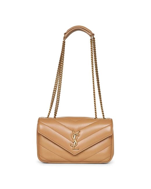 Loulou Small di Saint Laurent in Natural