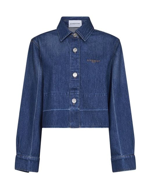 Givenchy Blue Cotton Denim Shirt