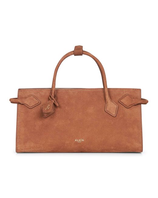 Tote Bag East West Le Teckel di Alaïa in Brown