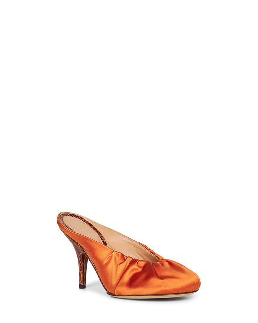 Dries Van Noten Multicolor Satin Heeled Mules