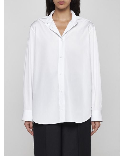 Fendi White Poplin Cotton Shirt
