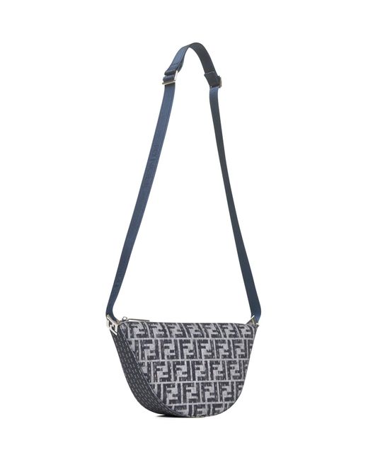 Borsa A Spalla Melon Small Ff di Fendi in White da Uomo