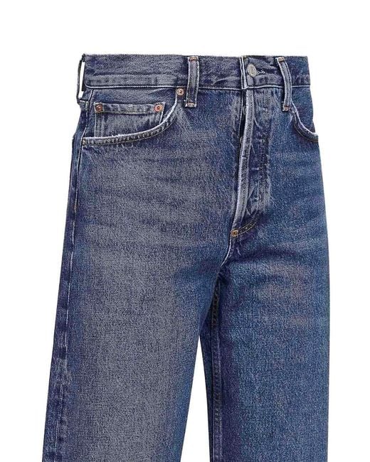 Agolde Blue Regenerative Denim Arc 32" Jeans