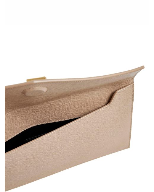 Saint Laurent Natural Uptown Clutch