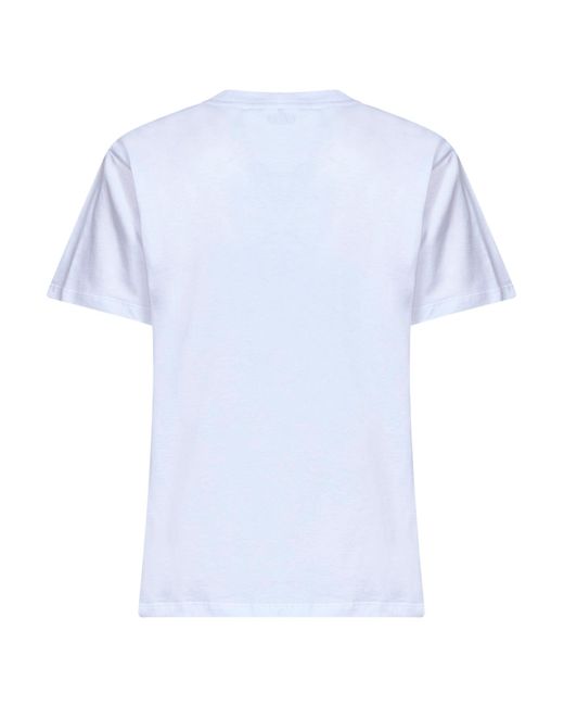 AMI Blue Cotton Jersey Ami De Cœur T-Shirt