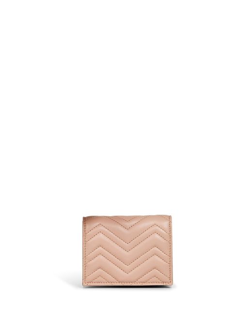 Gucci Pinky Gg Marmont Card Case Wallet