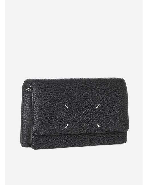 Maison Margiela Large Leather Chain Wallet Bag in Black | Lyst