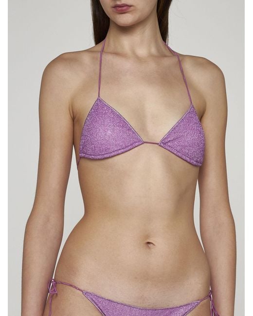 Oseree Purple Lumiere Triangle Bikini