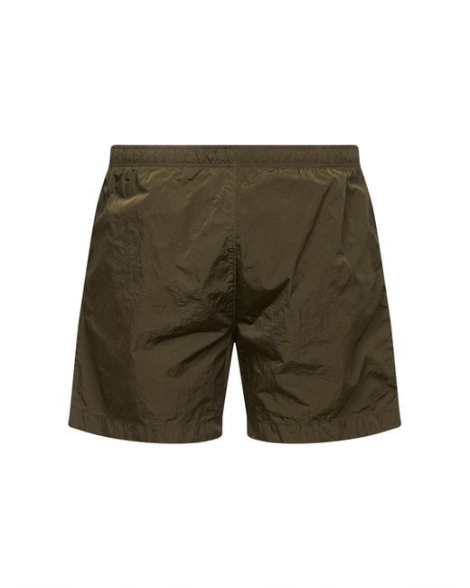 C P Company Green Swim Shorts Eco-Chrome R Ivy for men