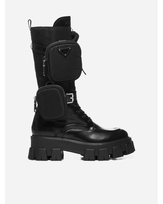 prada monolith boots look a like