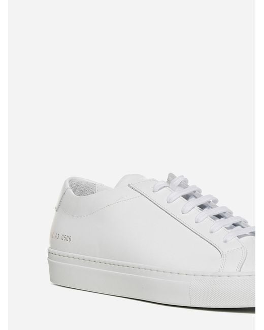 Common Projects White Original Achilles Low-top Leather Sneakers for men