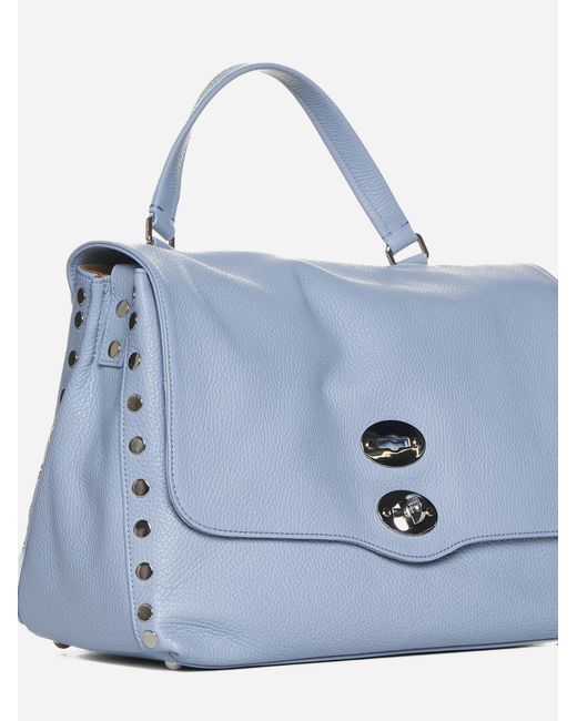 Zanellato Blue Postina M Daily Leather Bag